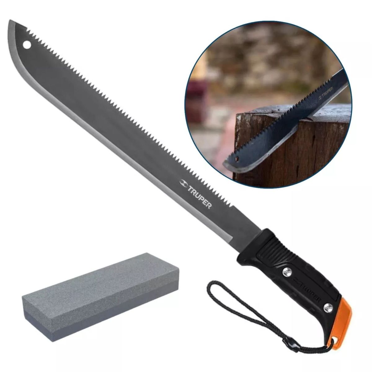 TRUPER - Machete Con Serrucho Truper Mas Piedra De Afilar