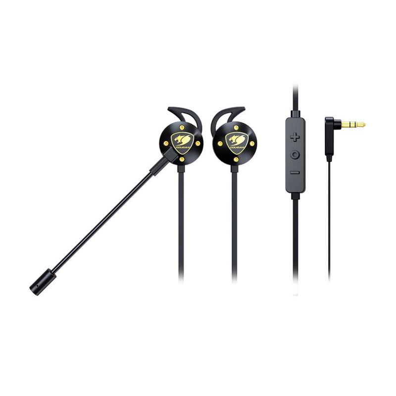 COUGAR - AUDÍFONO IN EAR MIC. DESMONTABLE ATTILA - Negro