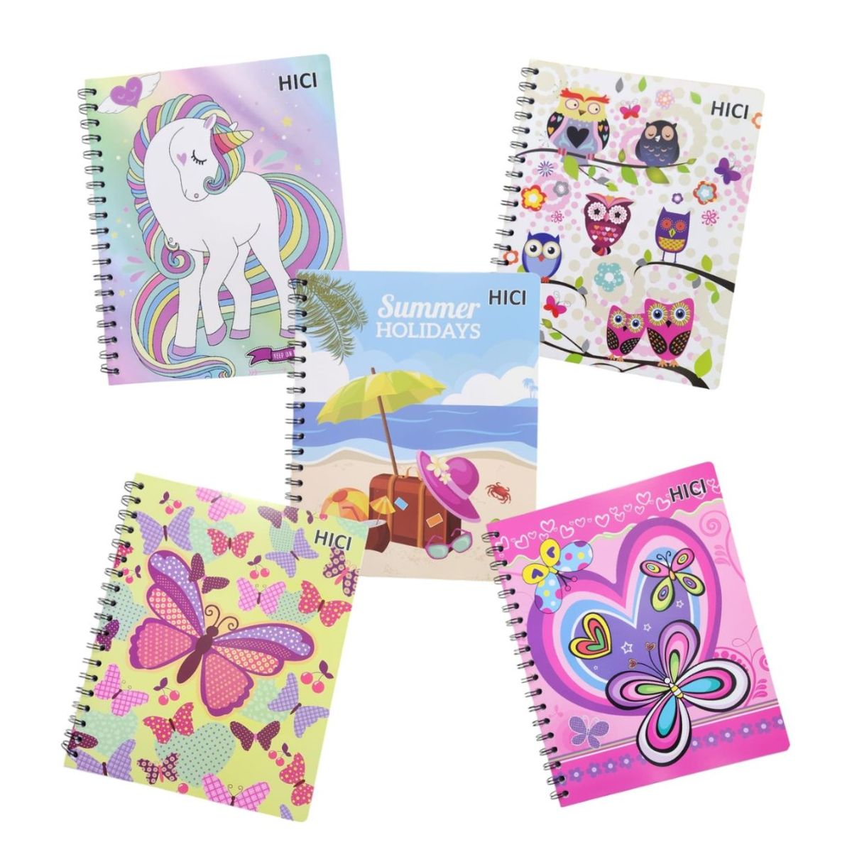 GENERICO - Pack 5 Cuadernos Niña
