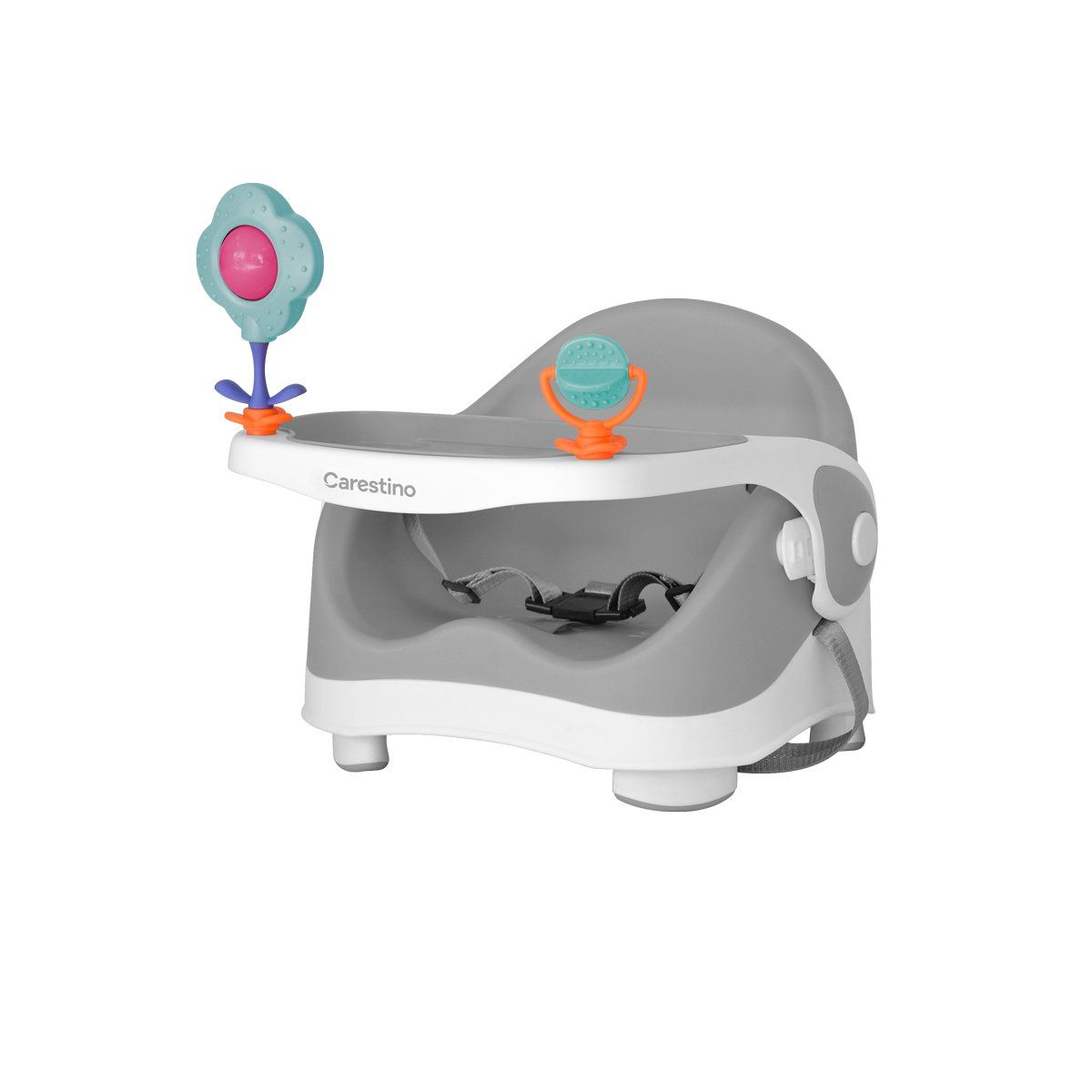 CARESTINO - Silla de comer Booster Gris