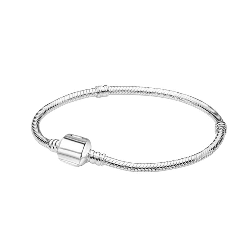GENERICO - Pulsera Plateada Para Charms o Dijes