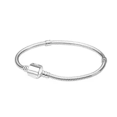 GENERICO - Pulsera Plateada Para Charms o Dijes
