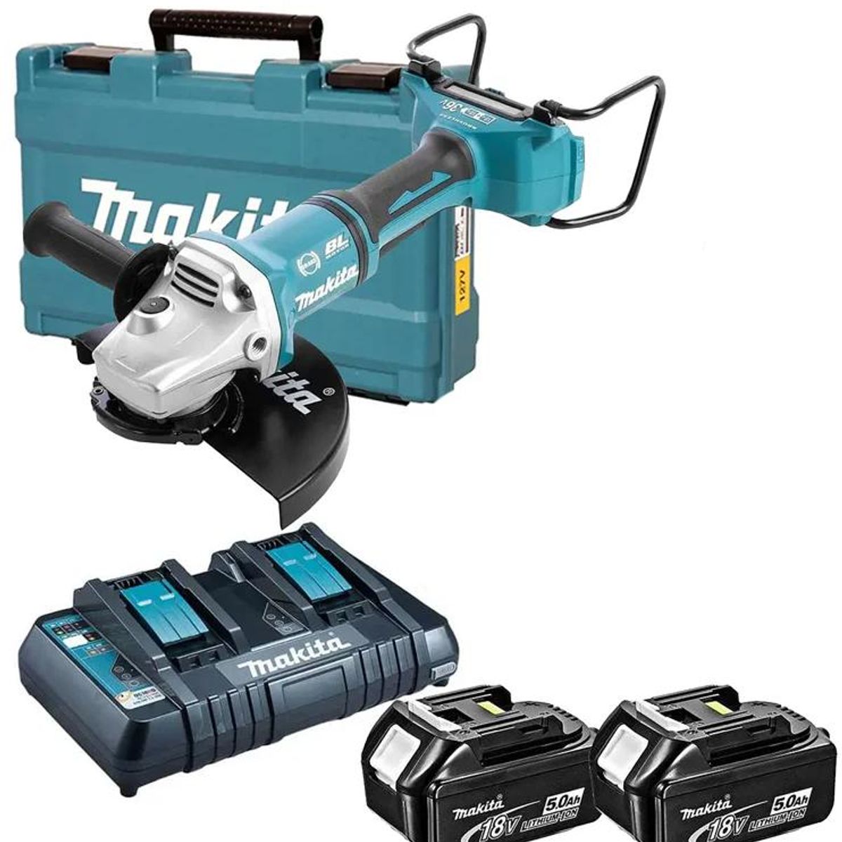 MAKITA - ESMERIL MAKITA DGA901PT2 9 18V X2 36V+2 BAT 50 AH +CARG