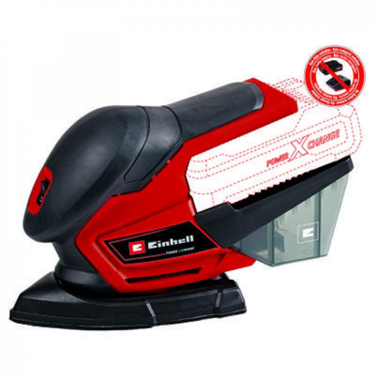 EINHELL - LIJADORA ORBITAL INALAMBRICA EINHELL  TE-OS 18150 SOLO  18V