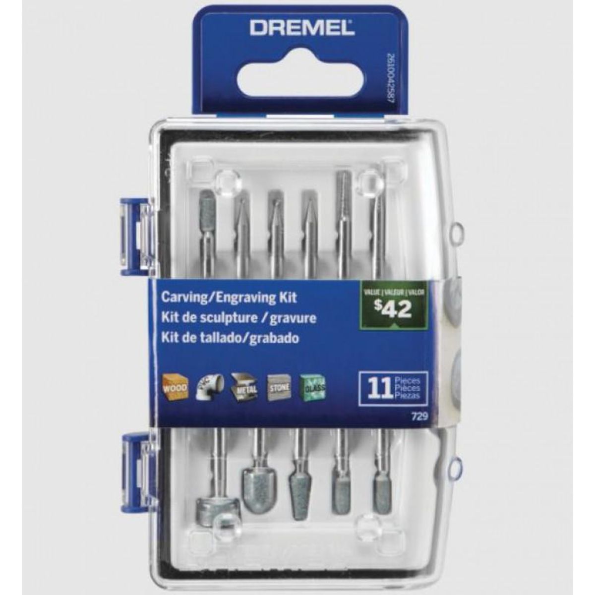 DREMEL - MICRO KIT DREMEL 729 TALLARGRABAR 11PZS