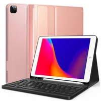 Funda Con Teclado Para iPad 11 iPad 11 Pro Con Ranura Rosado