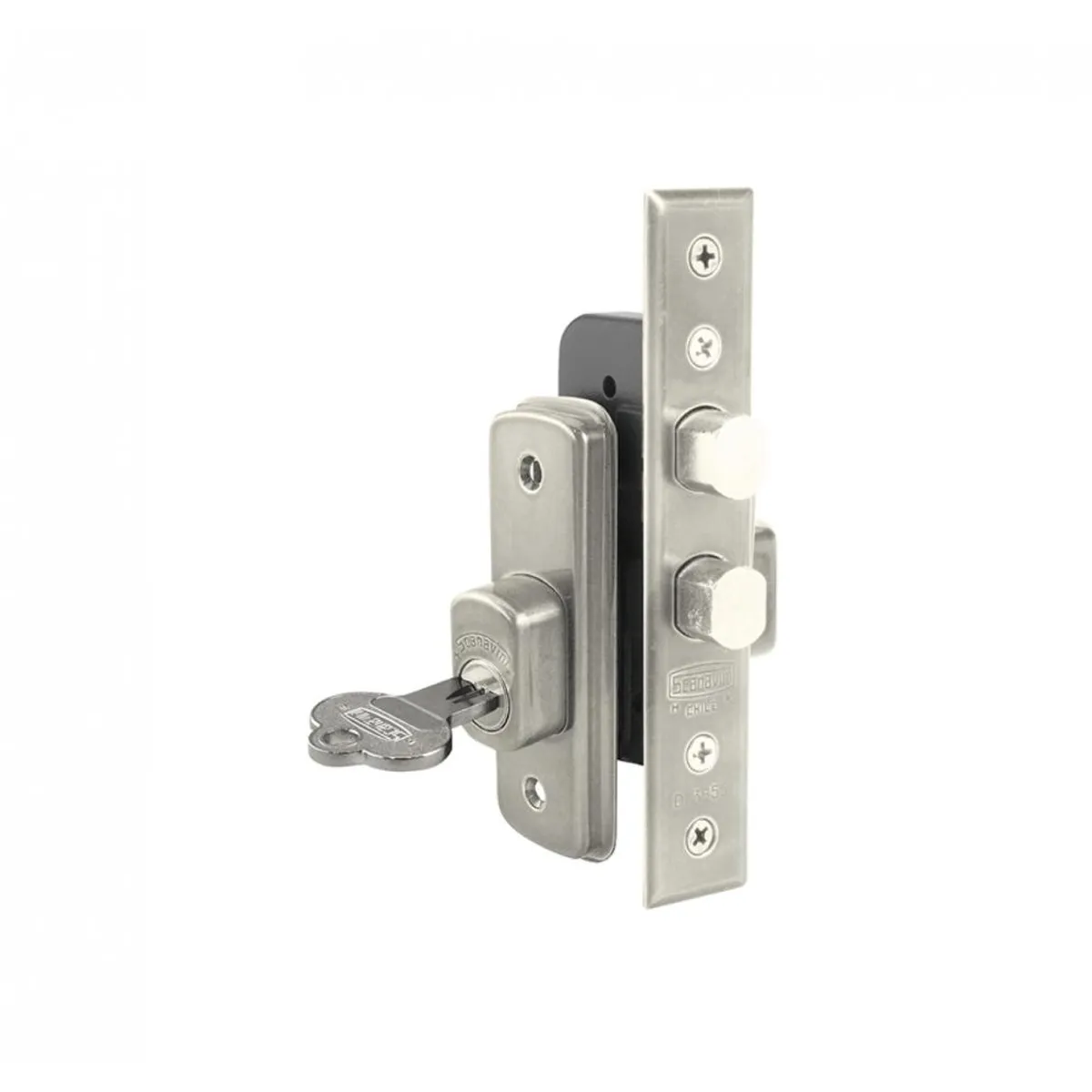 SCANAVINI - CERRADURA SCANAVINI 1270 ACERO INOXIDABLE ANGOSTA CORREDERA