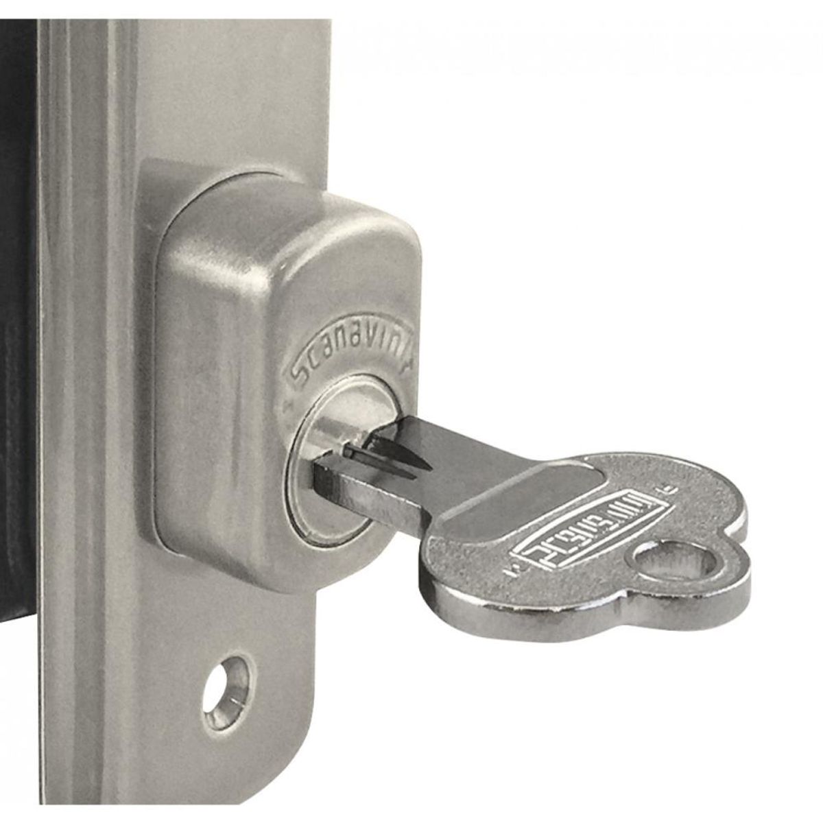 SCANAVINI - CERRADURA SCANAVINI 1270 ACERO INOXIDABLE ANGOSTA CORREDERA