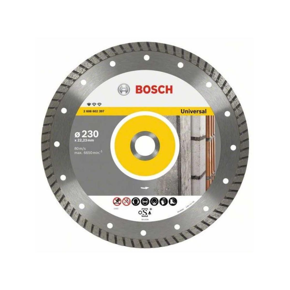 BOSCH - DISCO DIAMANTADO  BOSCH 2608602397 BORDE SEGMENTADO TURBO 9 UNIVERSAL