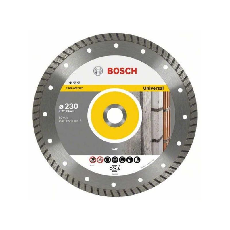 BOSCH - DISCO DIAMANTADO  BOSCH 2608602397 BORDE SEGMENTADO TURBO 9 UNIVERSAL