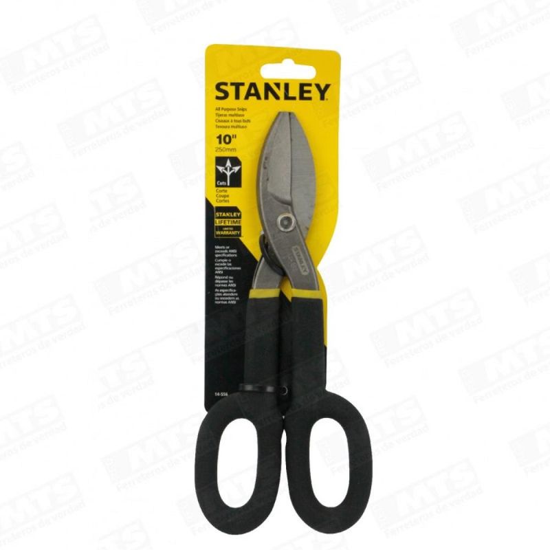 STANLEY - TIJERA HOJALATERO STANLEY MANGO FORRADO 1014556