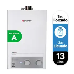 SPLENDID - CALEFON 13LT GAS LICUADO MASTER TIRO FORZADO ION