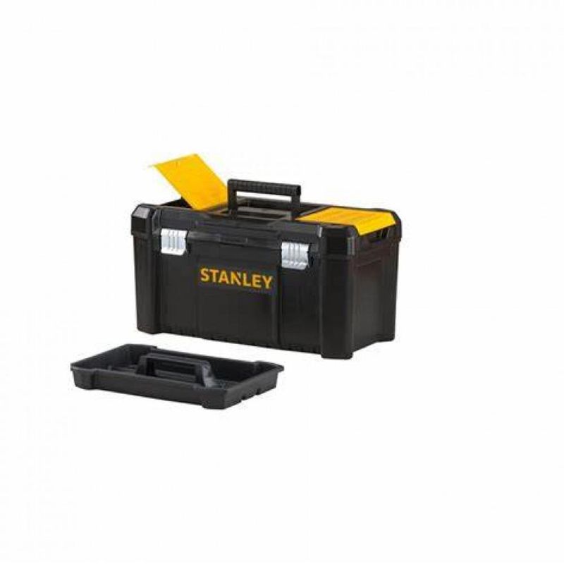 STANLEY - CAJA HERRAMIENTA STANLEY CON BANDEJA SIERRE METALICO