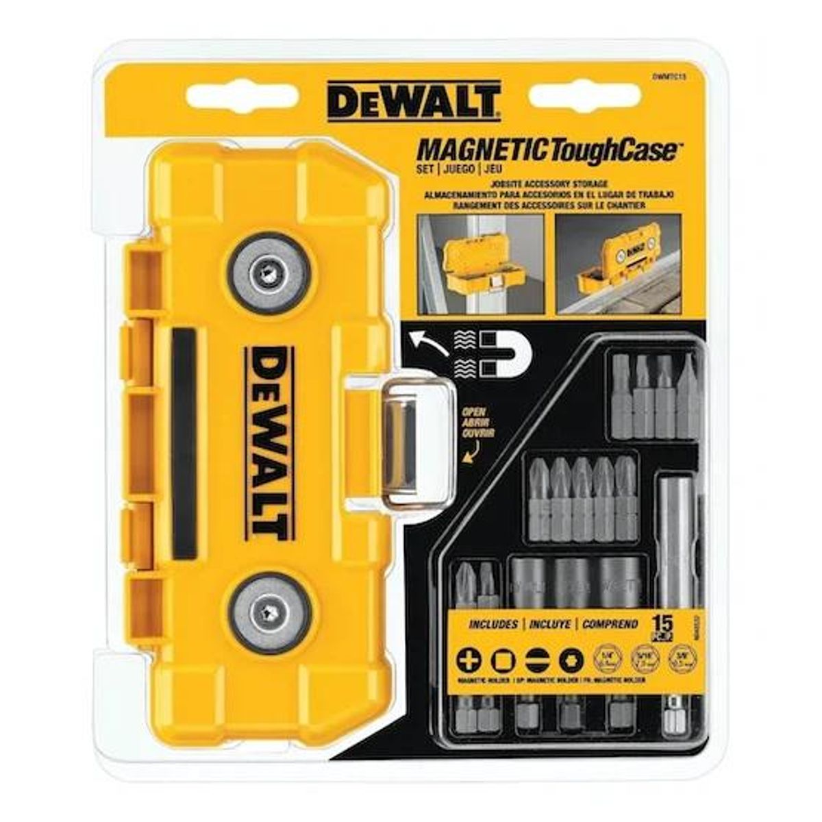 DEWALT - SET DEWALT DWMTC15 CAJA MAGNETICA+15 ACC PUNTAS