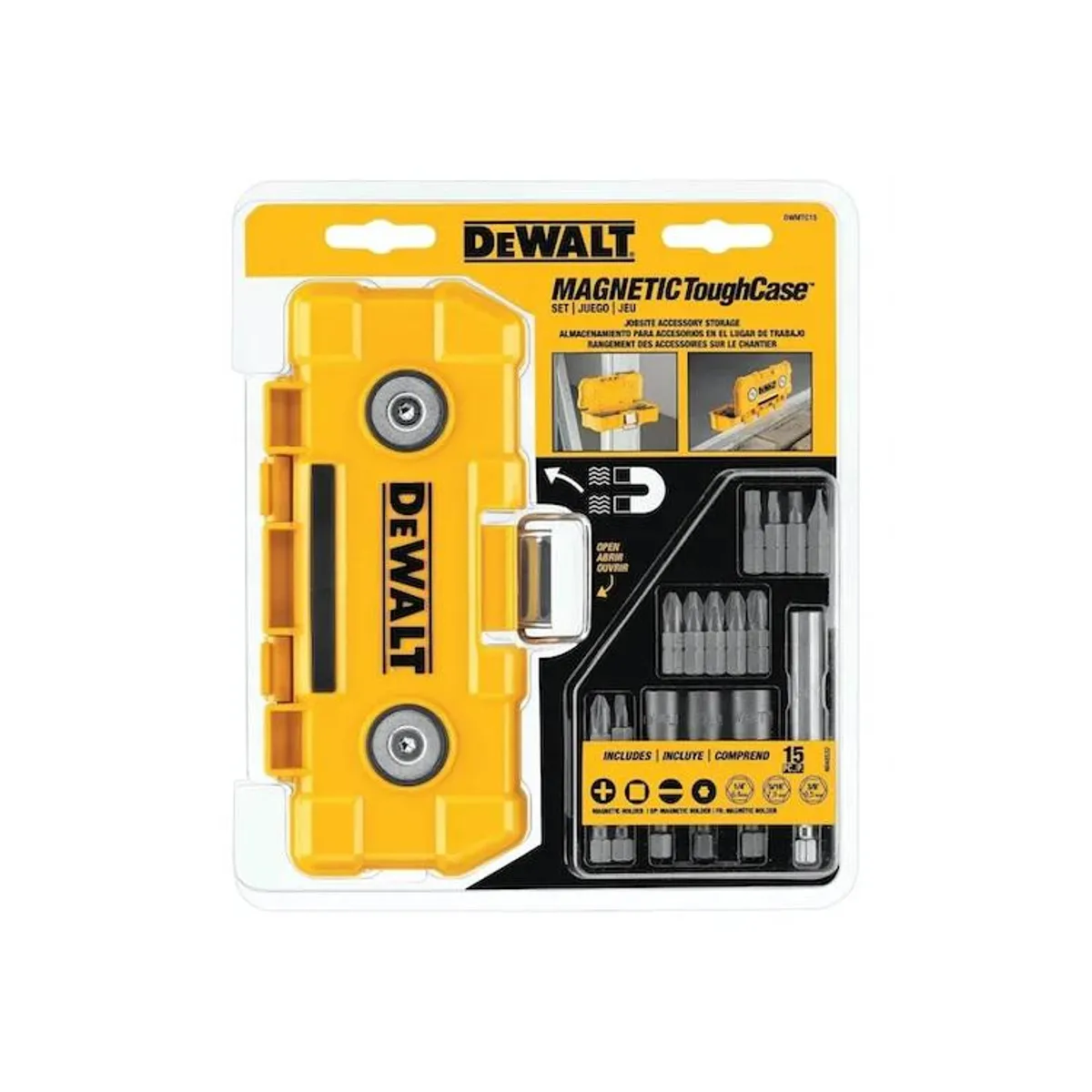 DEWALT - SET DEWALT DWMTC15 CAJA MAGNETICA+15 ACC PUNTAS