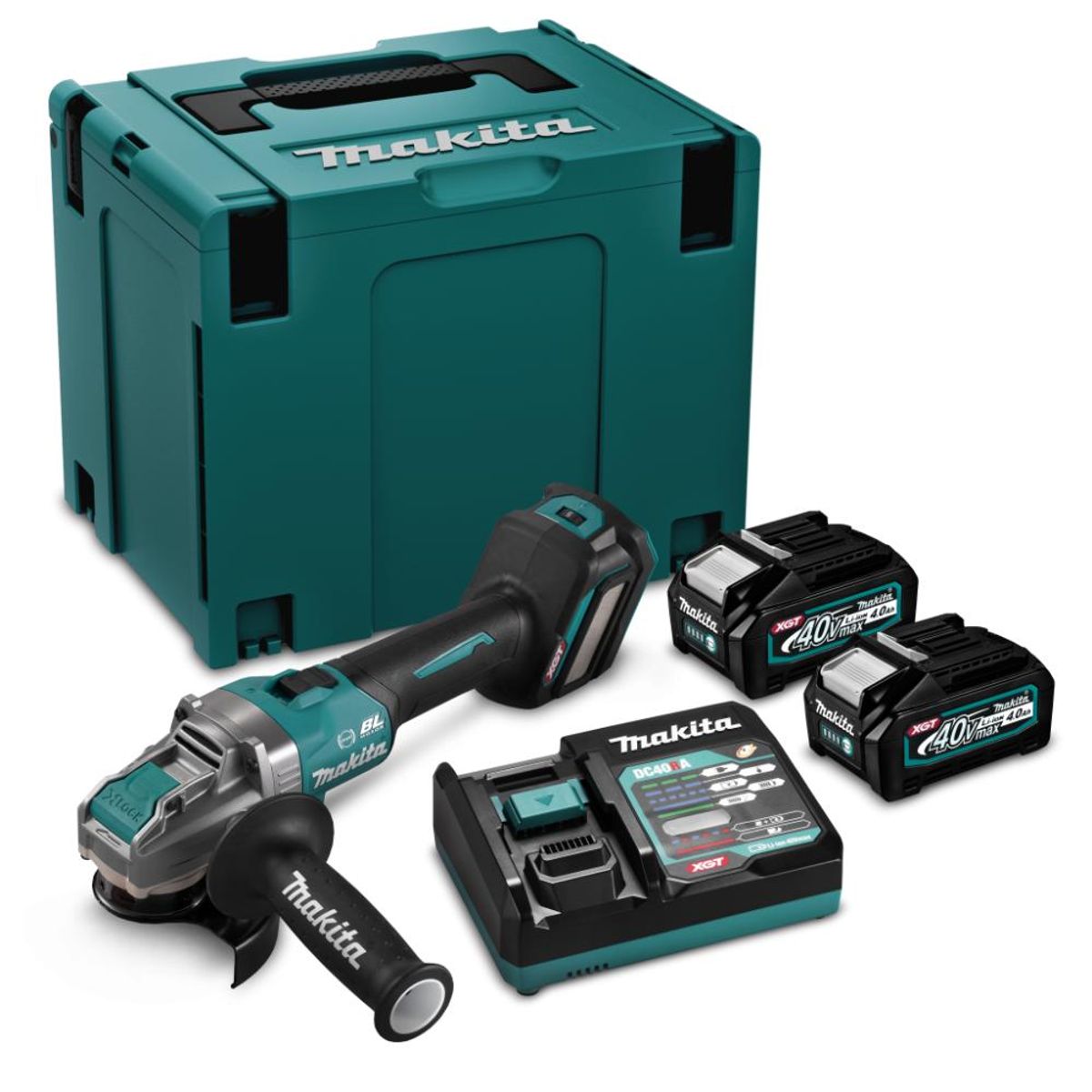 MAKITA - KIT 40V MAKITA GA040GM202-1 Esmeril 412 + 2 Bat 40+ Carg