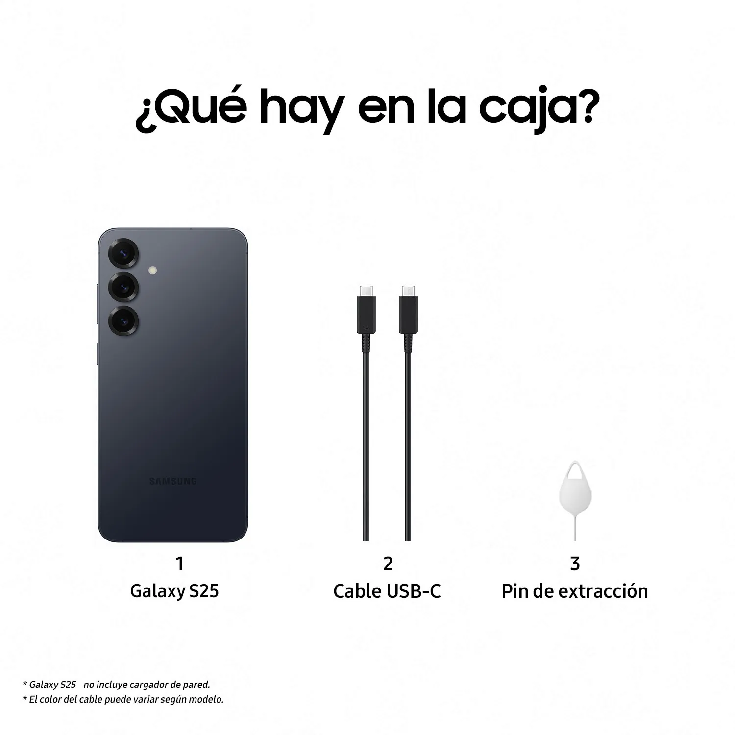 SAMSUNG Samsung Galaxy S25 256GB Negro Azulado | Falabella Chile