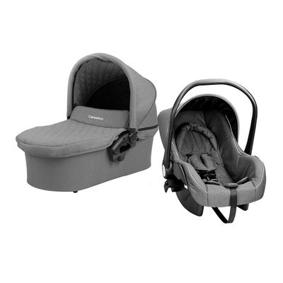 Imagen 2 del producto Coche Carestino London Gris con Porta Bebé y Moisés