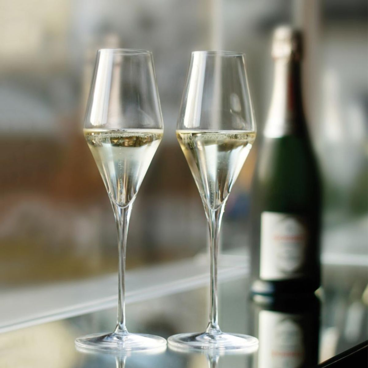 STOLZLE LAUSITZ - Set 6 Copas Champagne Cristal 290ml Quatrophil Stoelzle