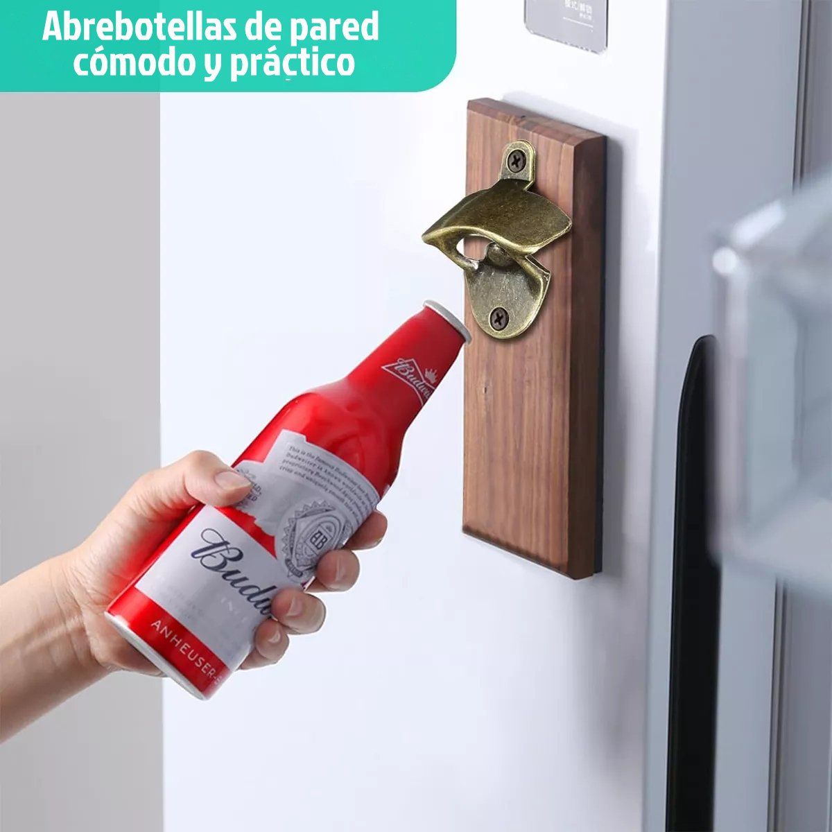 GENERICO - 10 Abrebotellas De Pared Con Tornillos Para Barras De Party