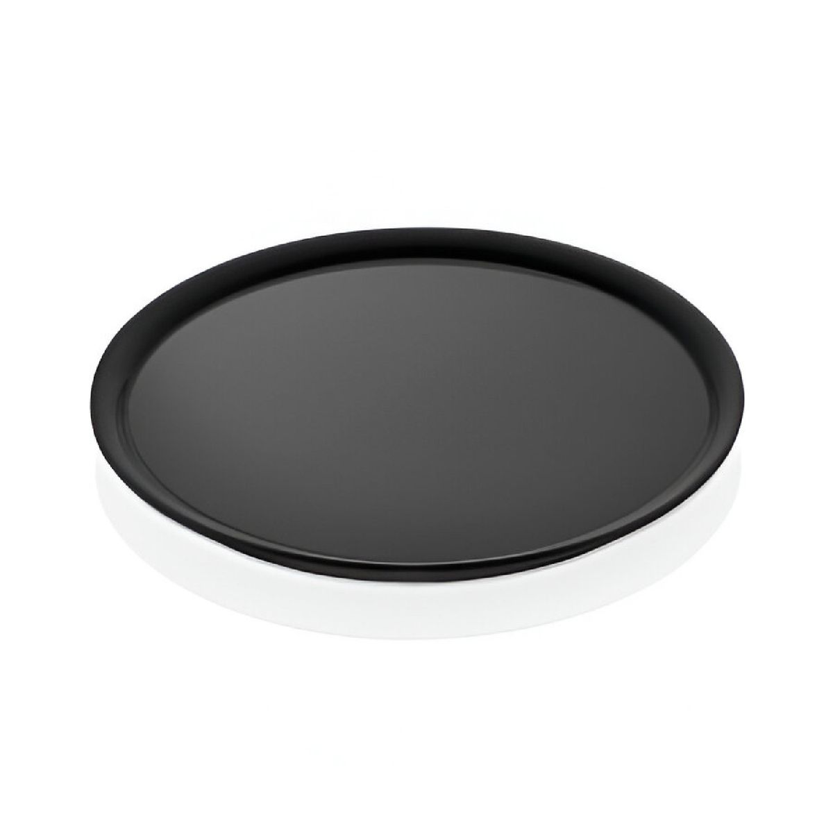 GENERICO - Plato Redondo Pizza - Torta Melamina Negro 31 Cm - Negro