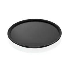 GENERICO - Plato Redondo Pizza - Torta Melamina Negro 31 Cm - Negro