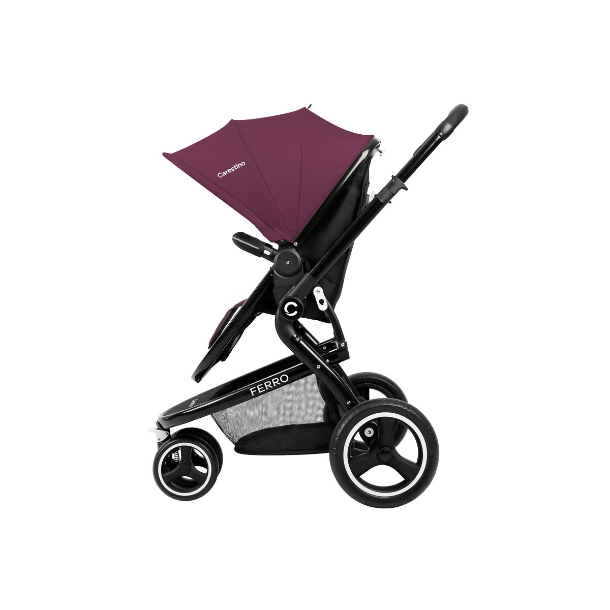 CARESTINO - Coche Carestino Ferro Mora con Porta Bebé y Moisés