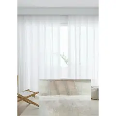 GENERICO - VISILLO BORDADO 2 PAÑOS 140X240 CM CON ARGOLLAS TRANSLUCIDO MCHENG