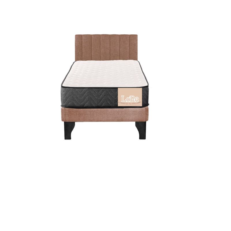 GENERICO - CAMA BEIGE + RESPALDO TUBULAR 15P