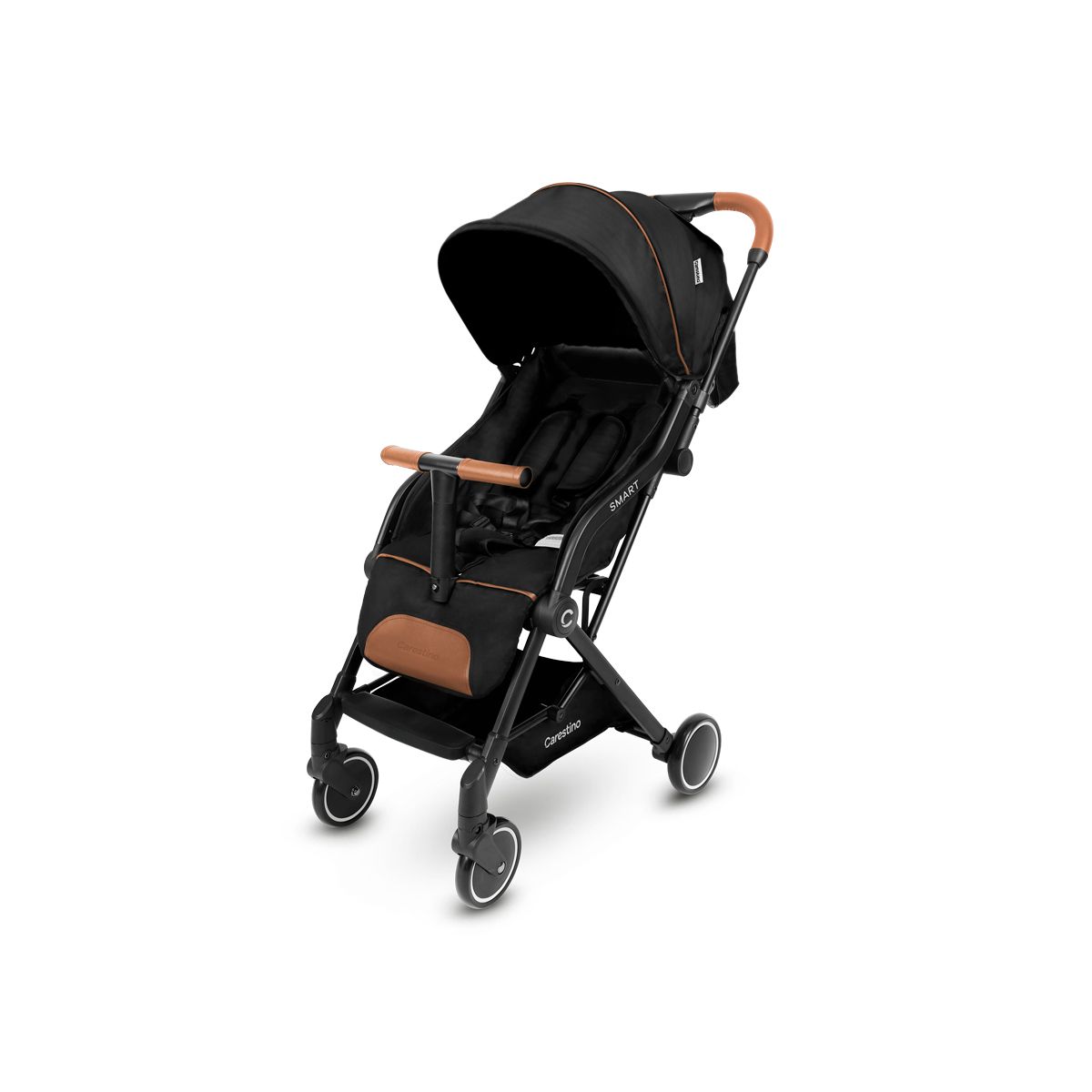 CARESTINO - Coche Carestino Smart Negro UltraCompacto