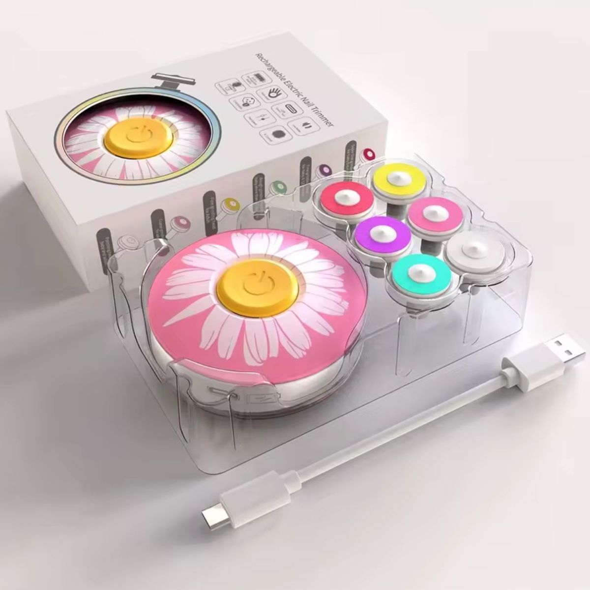 GENERICO - Cortador De Uñas Eléctrico A Pilas Para Bebés Pulido