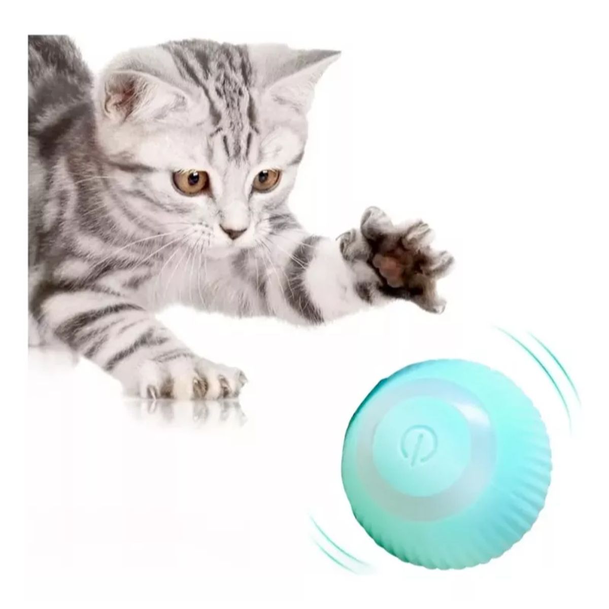 GENERICO - Pelota Automática Interactiva Para Gatos Juguete Usb