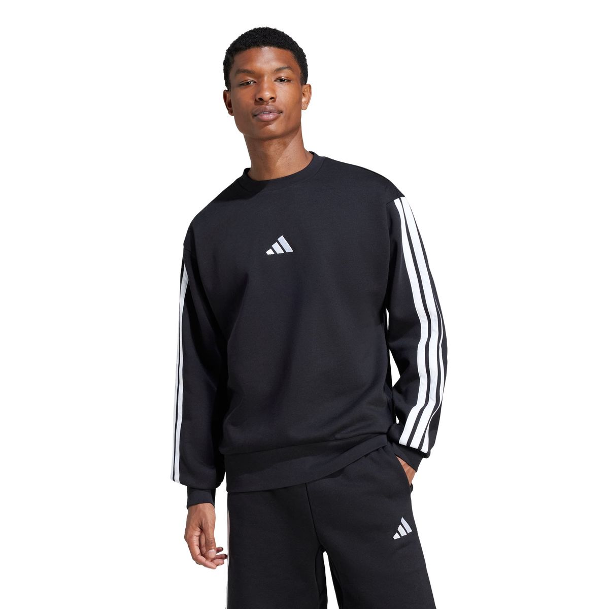 ADIDAS - Polerón Essentials Fleece 3 Tiras
