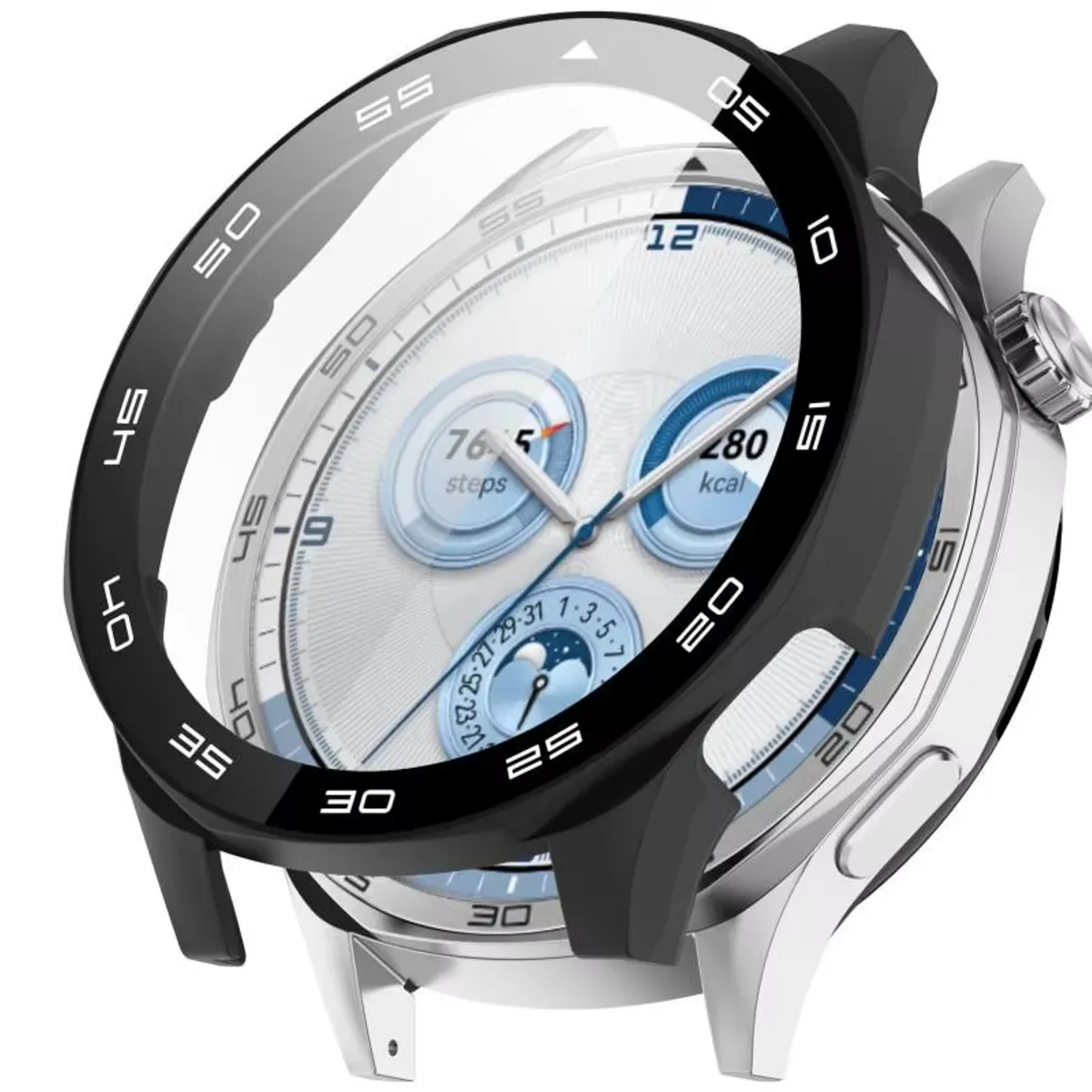 GENERICO - Protector Con Vidrio Para Huawei Watch GT5 46mm Negro