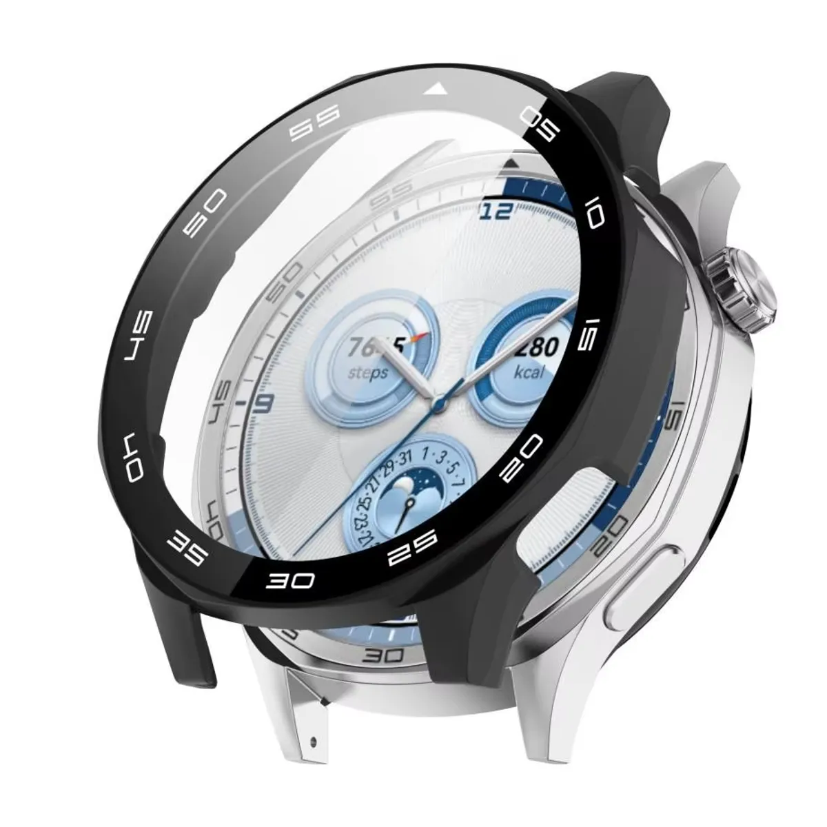 GENERICO - Protector Con Vidrio Para Huawei Watch GT5 46mm Negro