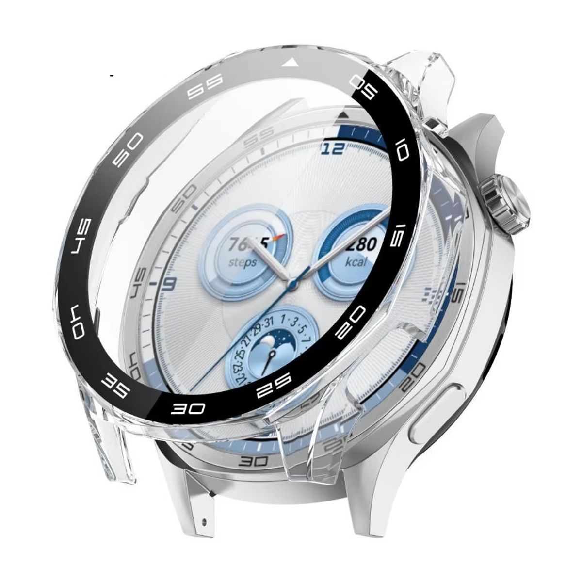 GENERICO - Protector Con Vidrio Para Huawei Watch GT5 46mm Transparente