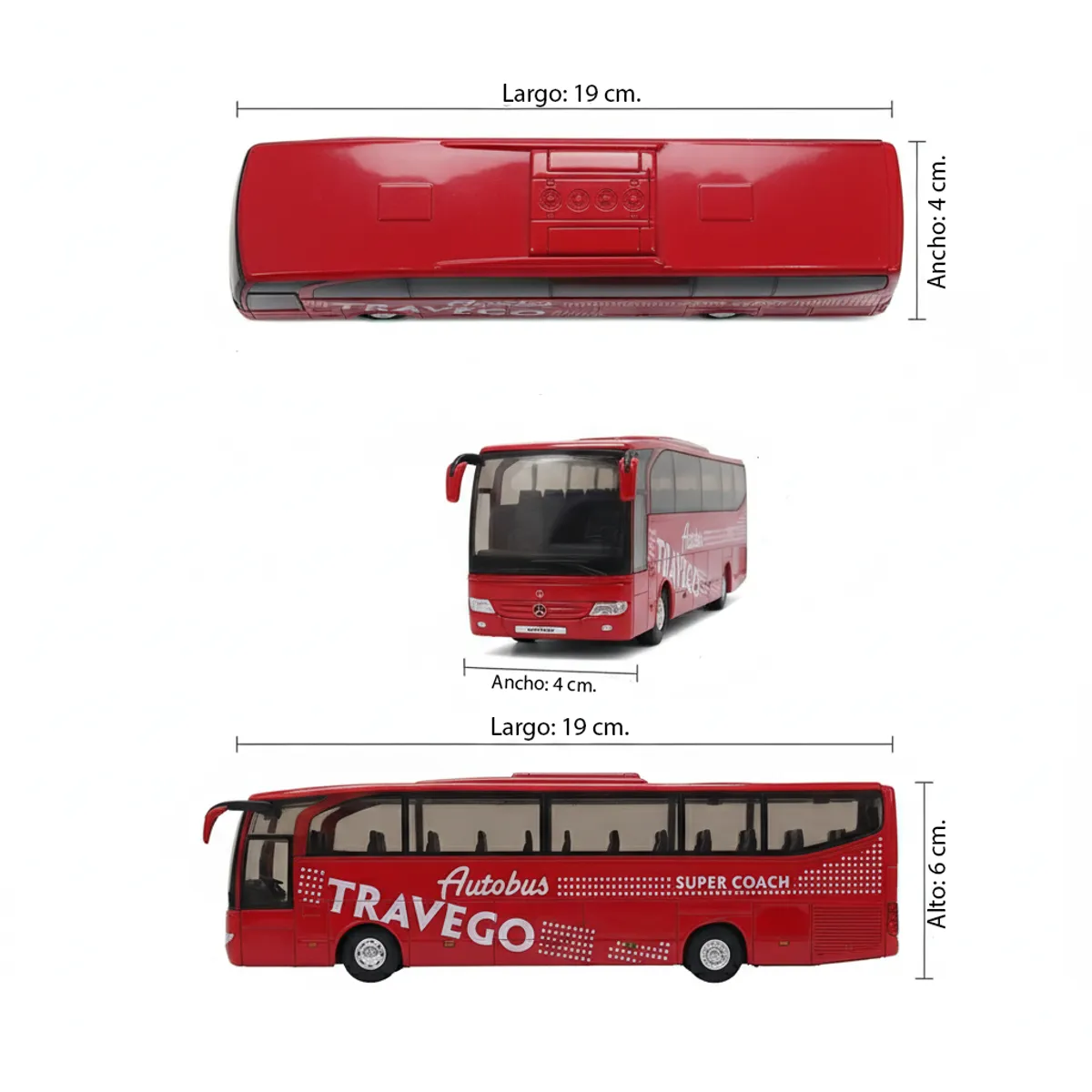 WELLY - Bus Mercedes Benz Travego Escala 1:64 - Welly