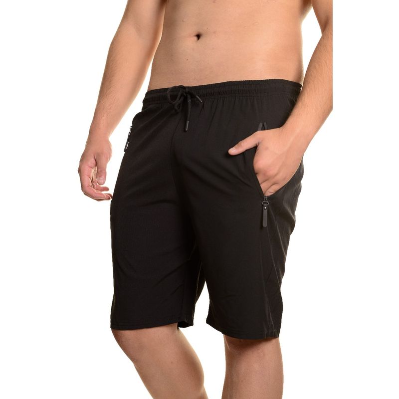 MPROPIA - Short Deportivo Hombre Secado Rápido Bolsillos Cierre 7521