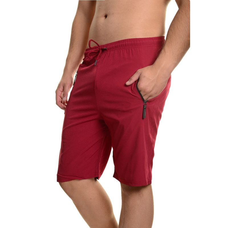 MPROPIA - Short Deportivo Hombre Secado Rápido Bolsillos Cierre 7521