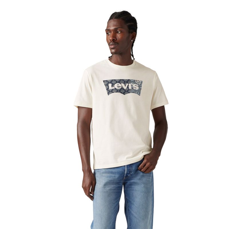 LEVIS - Polera Hombre Graphic Crewneck Tee Blanco Levis