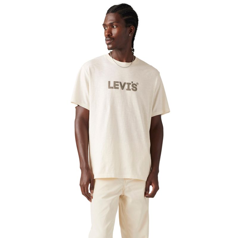 LEVIS - Polera Hombre Ss Relaxed Fit Tee Beige Levis