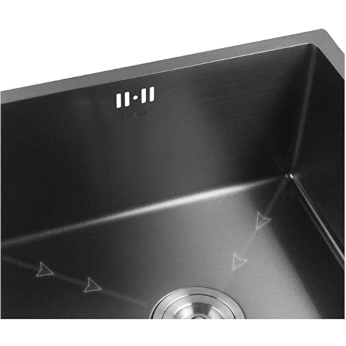 OEM - Lavaplatos Dekora Negro 43X39 Cm 2Mm Para Empotrar Sobre O Bajo Cubierta.