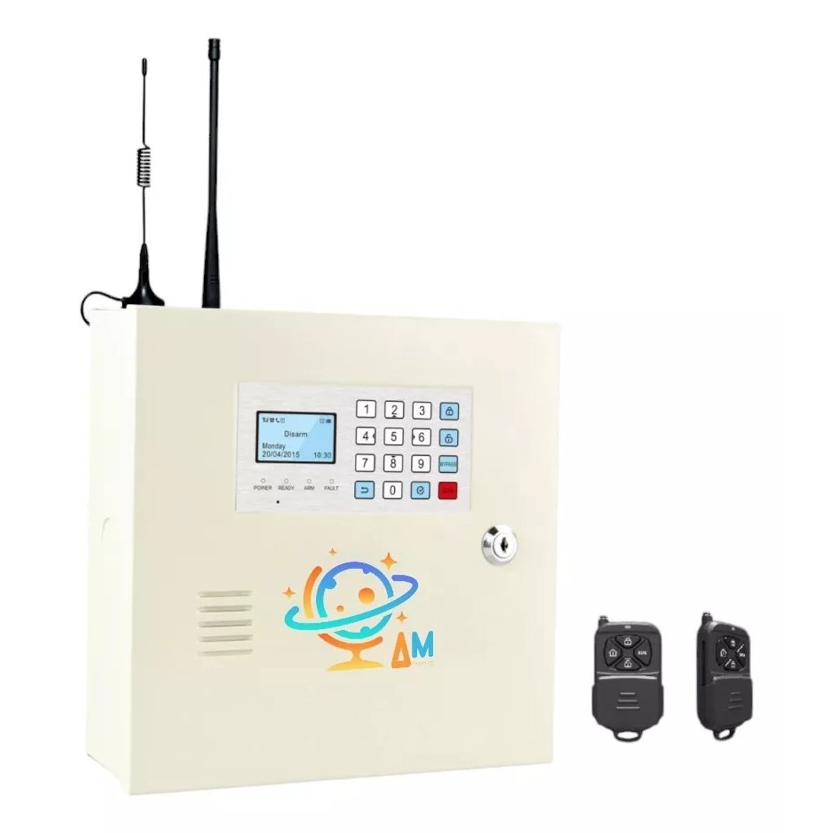 AM TECNOLOGY - Kit Alarma Inalambrica Cableada Pro Am Tecnology 16 Zonas Wifi Gsm 4G + App