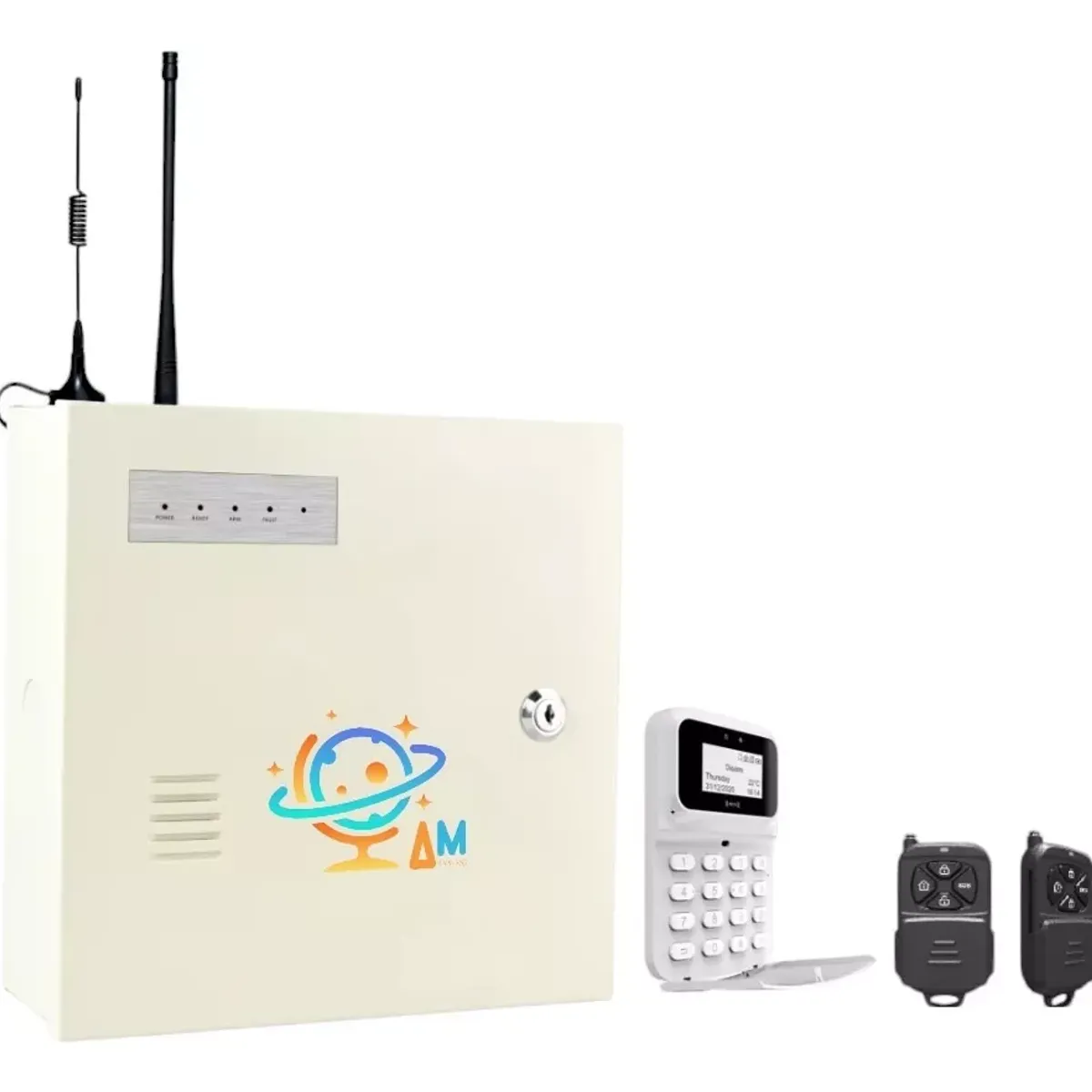 AM TECNOLOGY - Kit Alarma Inalambrica Cableada Pro Am Tecnology 16 Zonas Wifi Gsm 4G + App
