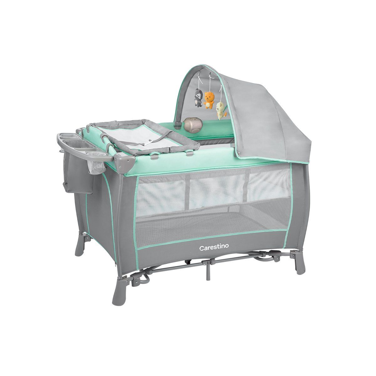 CARESTINO - Cuna Corral Venecia Verde Agua