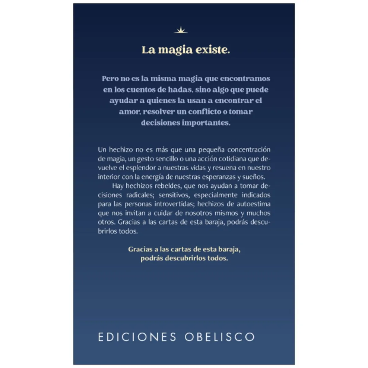 EDICIONES OBELISCO - Hechizos. Oráculos de la magia (libro + cartas)