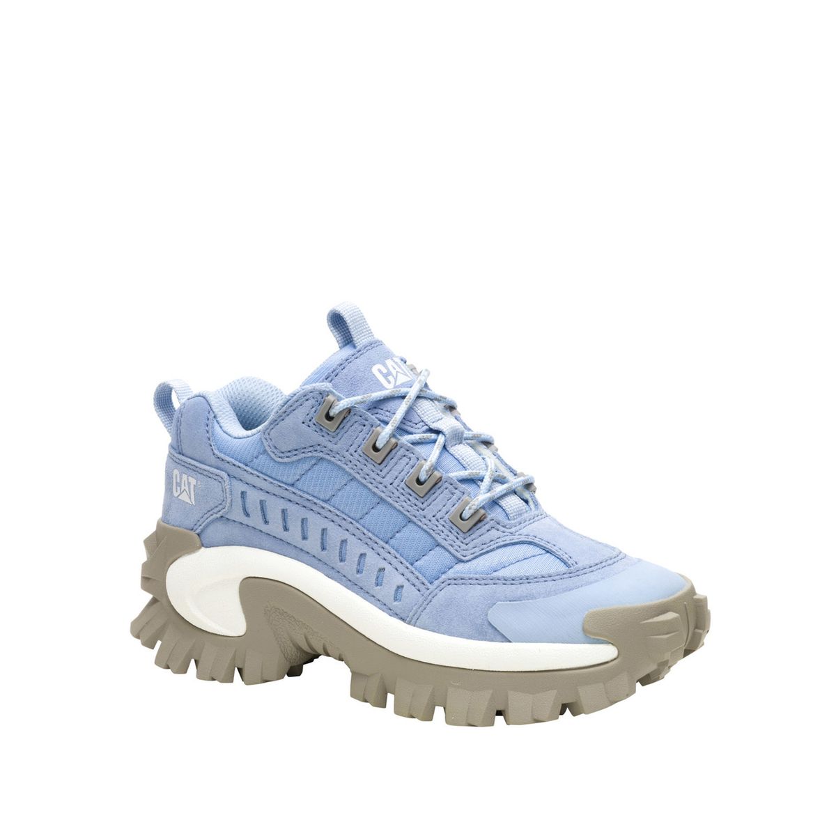 CAT - Zapatilla Cuero Mujer Intruder Azul Claro CAT