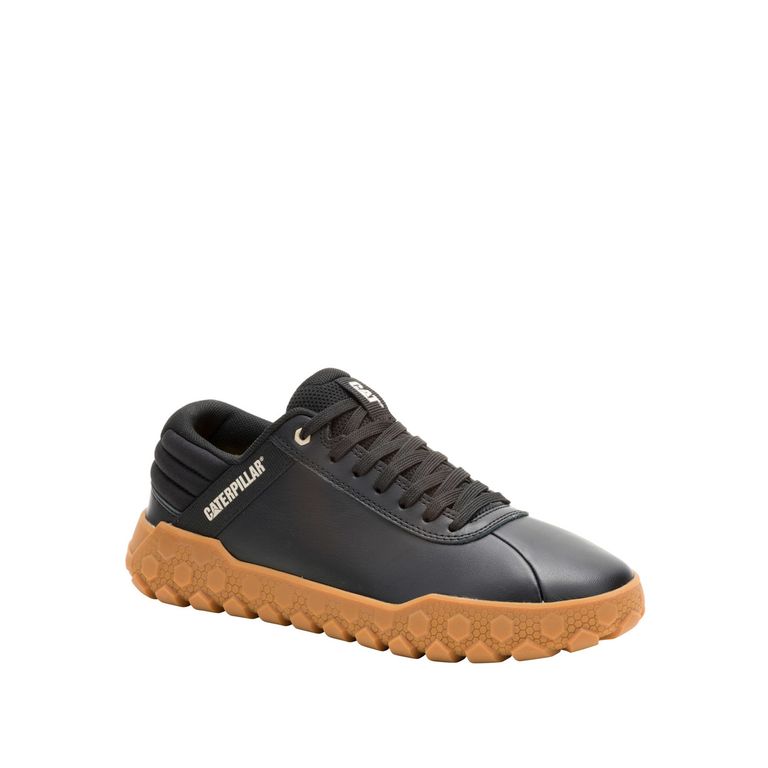 Zapatilla Cuero Mujer Hex Plus Negro
