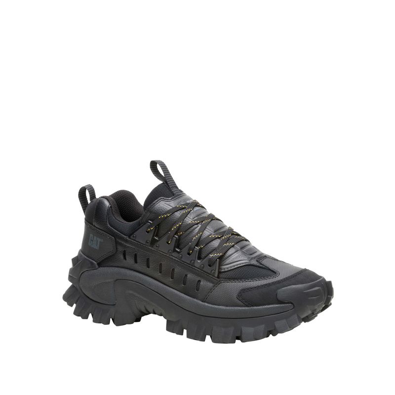 CAT - Zapatilla Cuero Hombre Intruder Met Negro CAT