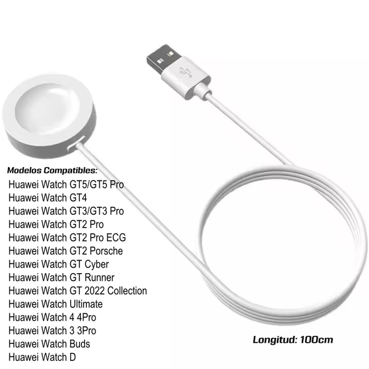 GENERICO - Cable Cargador Para Huawei GT5 GT4 GT3 GT2 PRO